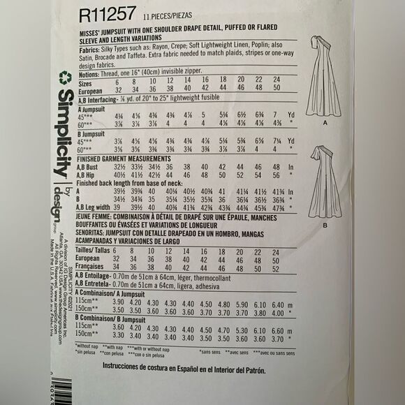 Dress and jumpsuit pattern - Picture 2 of 2